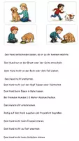 Vorschau - Arbeitsblätter - Arbeitsblatt Umgang mit einem Hund/Schulhund - Seite 1