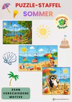 Vorschau - Spiele - Laufspiel: Puzzle-Staffel Sommer - Deckblatt