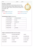 Vorschau - Arbeitsblätter - Materialpaket - die Zeiten Präsens, Präteritum, Futur 1, Perfekt - Seite 1