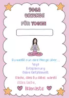 Vorschau - Arbeitsblätter - 🧘🏻♀️Yoga Urkunden⭐️ - Seite 1