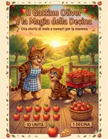anteprima - Esercizi - Il gattino Oliver e la magia della decina - Pagina di copertina