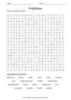 Vorschau - Spiele - Suchsel Frühblüher - 3 verschiedene Schwierigkeitsgrade - Seite 1