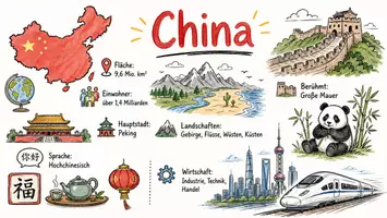 Vorschau - Arbeitsblätter - Lernposter + Arbeitsblatt zum Thema "China" + Onlineübung & MP3 + Mindmap + Infografik - Seite 2