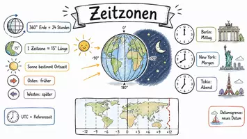 Vorschau - Arbeitsblätter - Lernposter + Arbeitsblätter zum Thema "Zeitzonen" + Lösung & MP3 + Mindmap + Infografik - Seite 2