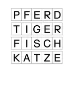 Vorschau - Fördermaterial/Inklusion - Flashcard Tiere Wort zuordnen - Seite 1