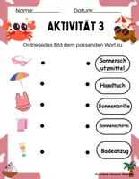 Vorschau - Arbeitsblätter - 10 Sommeraktivitäten-Blätter für den Kindergarten - Seite 3