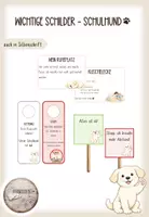 Vorschau - Fördermaterial/Inklusion - Wichtige Schilder rund um den Schulhund - Deckblatt