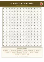 Vorschau - Arbeitsblätter - Suchsel: Countries – Wortsuchrätsel | Englisch Klasse 5–6 - Seite 2