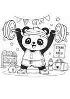 Vorschau - Mal- und Bastelvorlagen - Lustige Tiere beim Sport – 15 süße Ausmalbilder für Kinder (1. & 2. Klasse) - Seite 3