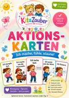 Vorschau - Bildkarten - Aktionskarten – Geräusche & Bewegung ✨ Spielideen inklusive | Für Kindergarten & Vorschule | 2 Größen - Deckblatt