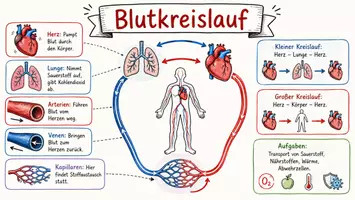 Vorschau - Arbeitsblätter - Lernposter + Arbeitsblatt zum Thema "Blutkreislauf" + Onlineübung & MP3 + Mindmap + Infografiken - Seite 2