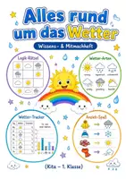 Vorschau - Stationenlernen - Alles rund um das Wetter Wissens- und Mitmachheft (Kita - 1. Klasse) - Deckblatt