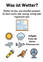 Vorschau - Stationenlernen - Alles rund um das Wetter Wissens- und Mitmachheft (Kita - 1. Klasse) - Seite 1