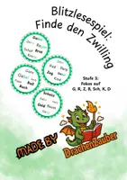 Vorschau - Spiele - Blitzlesespiel- Finde den Zwilling - Stufe 3 - (Zebra Lehrwerk) - Deckblatt