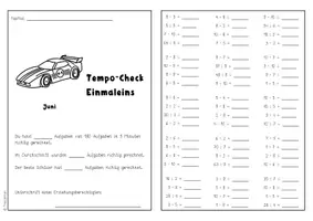 Vorschau - Arbeitsblätter - Tempo-Check Einmaleins (Juni) - Seite 3