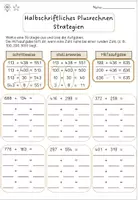 Vorschau - Arbeitsblätter - Materialpaket Halbschriftliches Rechnen ZR 1000 | 3. Klasse | Addition, Subtraktion, Multiplikation & Division | Strategien inkl. Lösungen - Seite 2