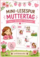 Vorschau - Arbeitsblätter - Mini-Lesespur Muttertag 💐 | Lesen | Klasse 1–2 - Deckblatt