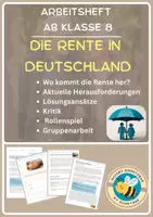 Vorschau - Arbeitsblätter - Rente - Grundlagen & Herausforderungen - Deckblatt