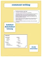 Vorschau - Arbeitsblätter - introduction comment writing - Deckblatt