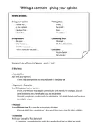 Vorschau - Arbeitsblätter - introduction comment writing - Seite 1