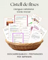 Vista previa - Hojas de trabajo - Recull de fitxes llengua catalana Cicle Inicial - Portada