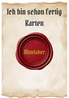 Vorschau - Stationenlernen - Ich bin fertig Karten - Mittelalter - Deckblatt
