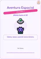Vista previa - Unidades / Secuencias / Situaciones de Aprendizaje - Aventura espacial Vol.2. Cuadernillos infantiles, números, trazos y lógica. 3-4 años - página 2
