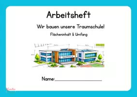 Vorschau - Arbeitsblätter - Flächeninhalt & Umfang. Klasse 3 und 4. Wir bauen unsere Traumschule. (Arbeitsblätter zum Flächeninhalt) - Seite 2