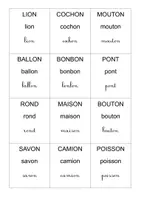 Aperçu - Feuilles d'exercices - Pack son ON - Memory + fiche de phonologie GS/CP - Page 2