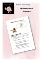 Vorschau - Aufgabenkarten - Vorbereitung Java Hamstersimulator mit Python - Deckblatt