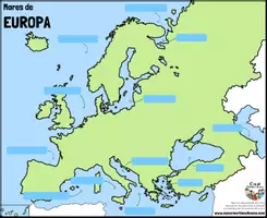 Vista previa - Manualidades / Dibujos para colorear - EUROPA Mares (mapas) - página 2