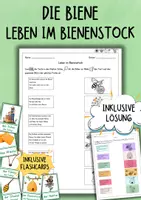 Vorschau - Arbeitsblätter - Die Biene - Leben im Bienenstock - Sachunterricht - Deckblatt