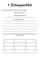 Vorschau - Arbeitsblätter - Klassenzeitung - Seite 1