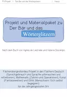 Vorschau - Arbeitsblätter - Projekt und Material zu "Der Bär und das Wörterglitzern" - Seite 1