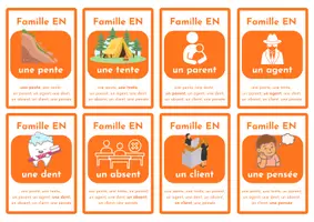 Aperçu - Apprentissages en autonomie - Jeu de 7 Familles - sons semi-complexes - Page 3