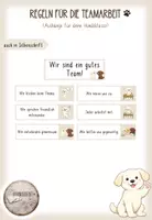 Vorschau - Fördermaterial/Inklusion - Regeln für die Teamarbeit (Hundeklasse) - Deckblatt