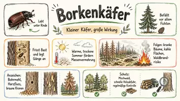 Vorschau - Arbeitsblätter - Lernposter + Arbeitsblatt "Borkenkäfer" + Onlineübung & MP3 + Mindmap + Infografik - Seite 2
