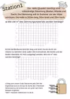 Vorschau - Stationenlernen - Escape - Berechnungen am Körper (Quader&Würfel) - Seite 2