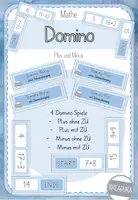 Vorschau - Spiele - Domino Plus und Minus - Zahlenraum 20 - mit und ohne ZÜ - Deckblatt
