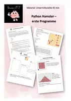 Vorschau - Stundenentwürfe - Erste Programme mit dem Python Hamsters - Deckblatt