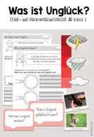 Vorschau - Arbeitsblätter - Glück oder Unglück? Philosophie Ethik Klasse 1/2 - Deckblatt