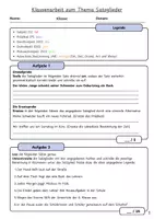 Vorschau - Klassenarbeiten - Klassenarbeit Satzglieder (mit Musterlösung) - Seite 1