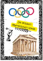 Vorschau - Arbeitsblätter - Die Olympischen Spiele in der Antike - Stationenarbeit - Deckblatt