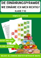 Vorschau - Stundenentwürfe - Die Ernährungspyramide - Wie ernähre ich mich richtig? Komplette Lehrprobe/Unterrichtsbesuch - Deckblatt