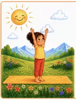 Vorschau - Bildkarten - Sonnengruß - Geschichte - Kinderyoga - Deckblatt