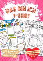 Vorschau - Mal- und Bastelvorlagen - Das bin ich Steckbrief T-Shirt - Deckblatt