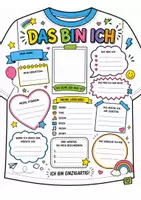 Vorschau - Mal- und Bastelvorlagen - Das bin ich Steckbrief T-Shirt - Seite 3