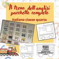 anteprima - Materiale di supporto/inclusione - KIT COMPLETO: Il Treno dell'Analisi Grammaticale (classe4ª) - Pagina di copertina