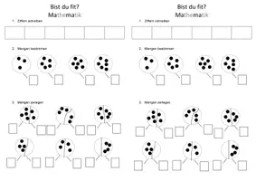 Vorschau - Test - Schriftliche Überprüfung - Mathematik Anfangsunterricht - Seite 1