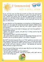 Vorschau - Arbeitsblätter - Lëtzebuergesch: Summer - Deckblatt